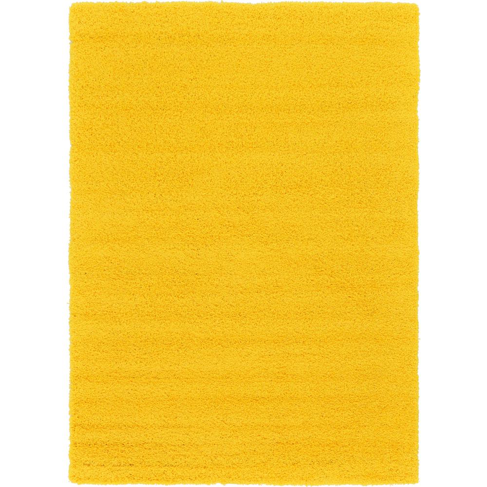 Solid Shag Rug, Tuscan Sun Yellow (7' 0 x 10' 0). Picture 1