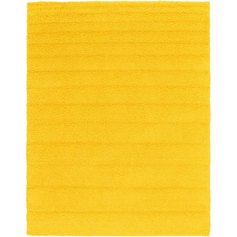 Solid Shag Rug, Tuscan Sun Yellow (9' 0 x 12' 0). Picture 1