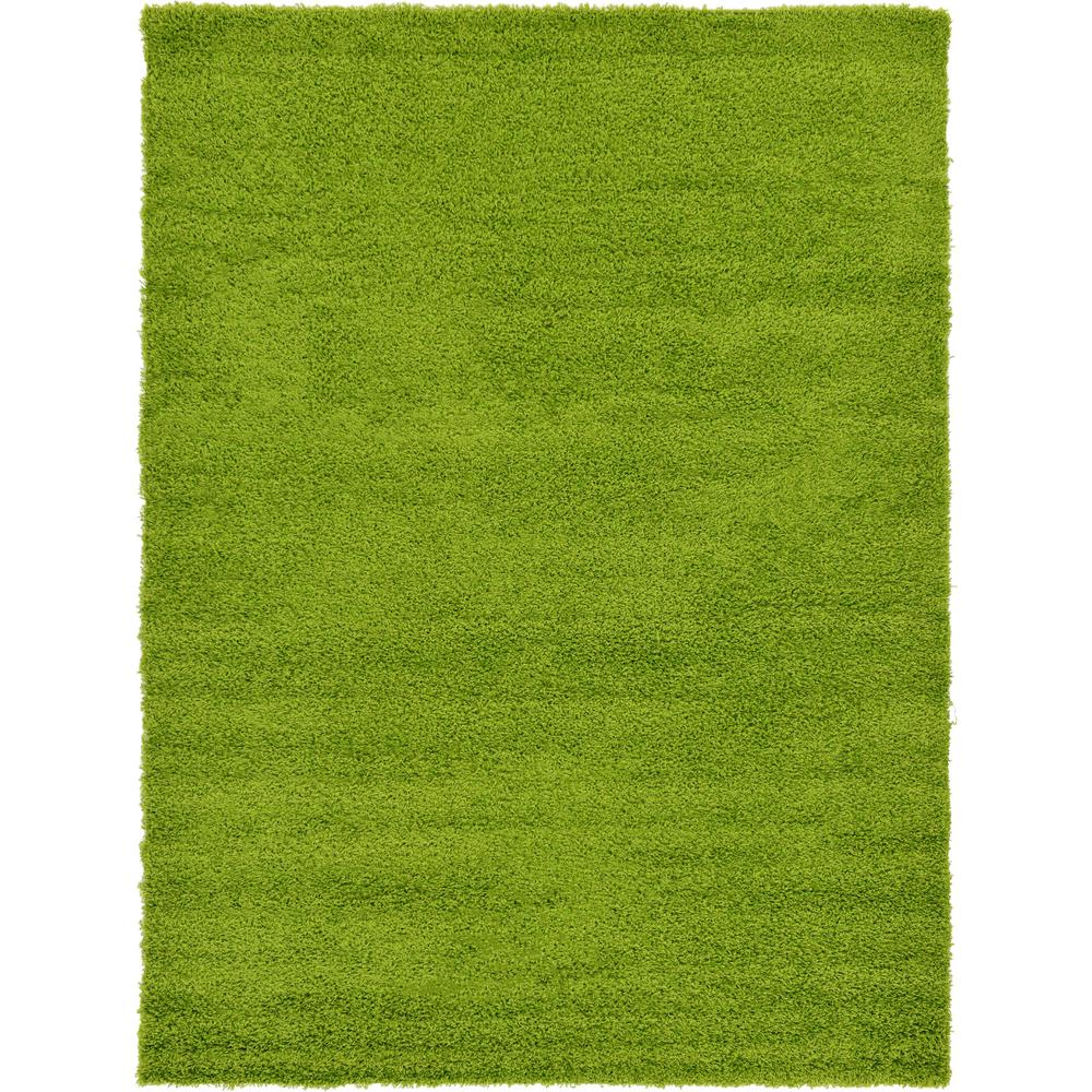 Solid Shag Rug, Grass Green (7' 0 x 10' 0). Picture 1