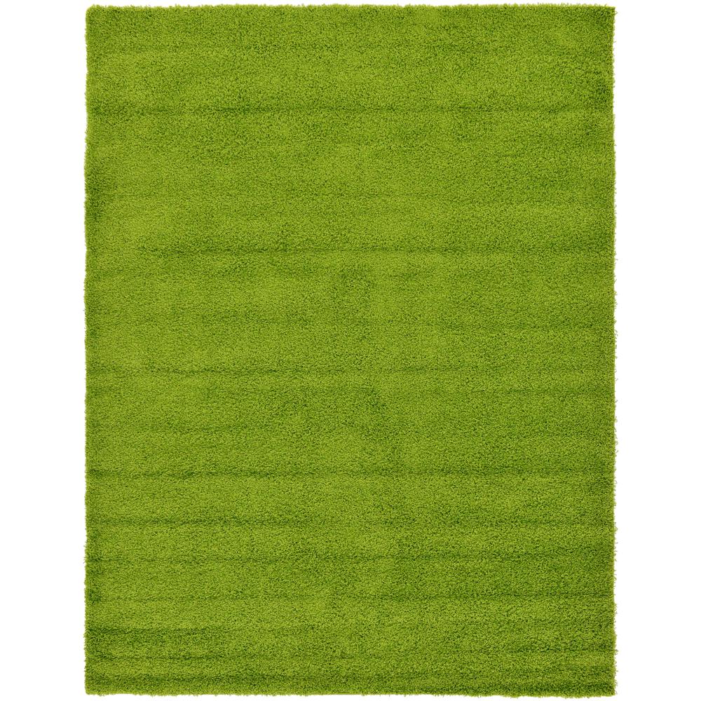 Solid Shag Rug, Grass Green (8' 0 x 11' 0). Picture 1