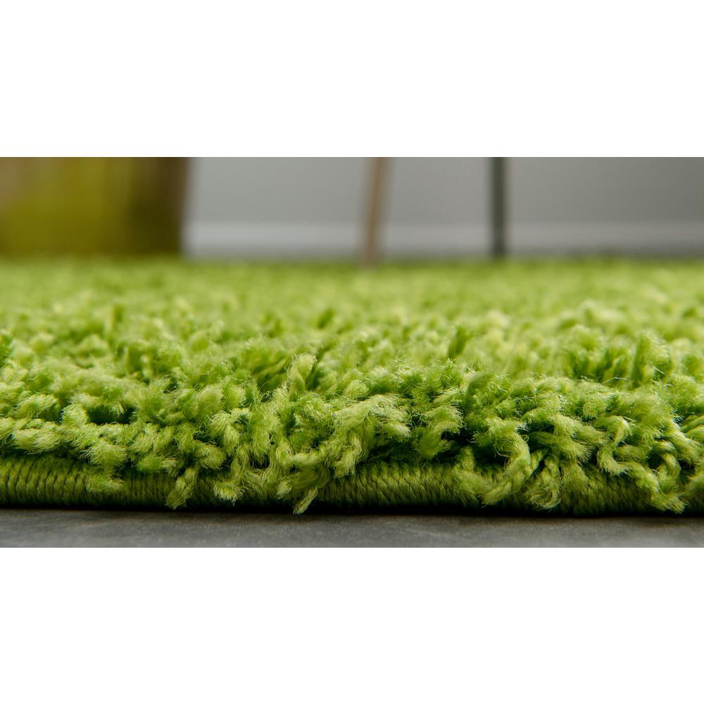 Solid Shag Rug, Grass Green (6' 0 x 6' 0). Picture 5