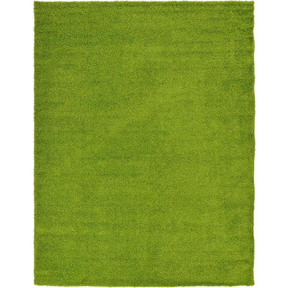 Solid Shag Rug, Grass Green (10' 0 x 13' 0). Picture 1