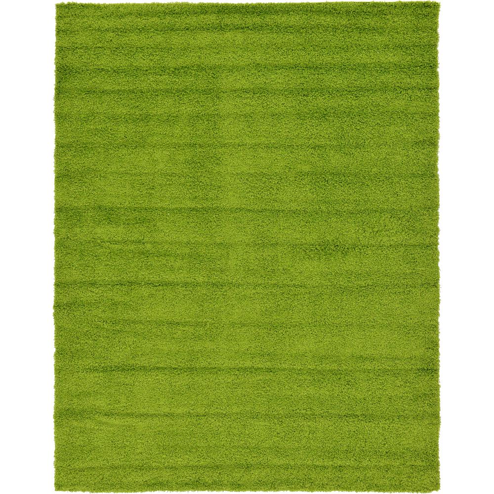 Solid Shag Rug, Grass Green (9' 0 x 12' 0). Picture 1