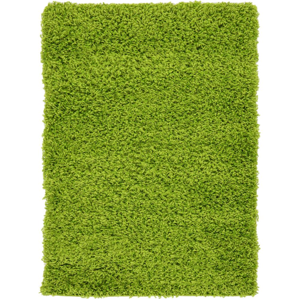 Solid Shag Rug, Grass Green (2' 2 x 3' 0). Picture 1