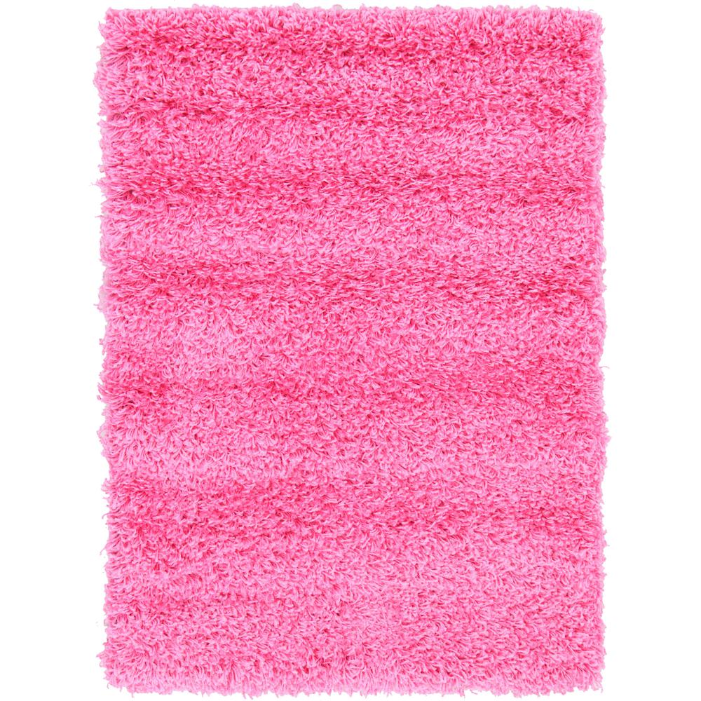 Solid Shag Rug, Bubblegum Pink (2' 0 x 3' 0). Picture 1