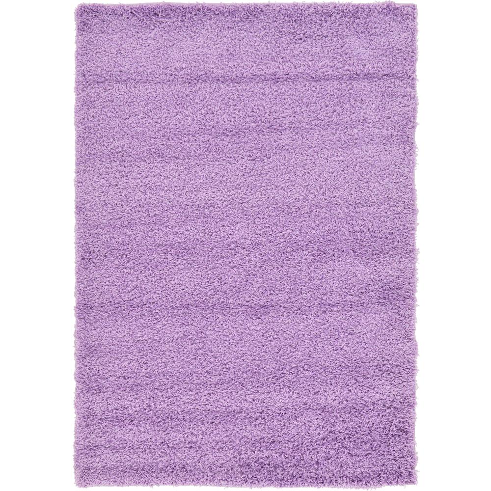 Solid Shag Rug, Lilac (4' 0 x 6' 0). Picture 1