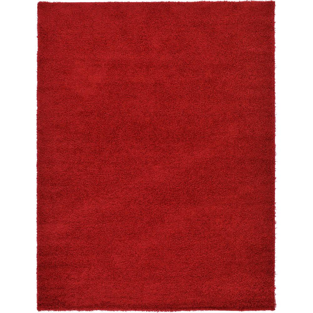 Solid Shag Rug, Cherry Red (9' 0 x 12' 0). Picture 1