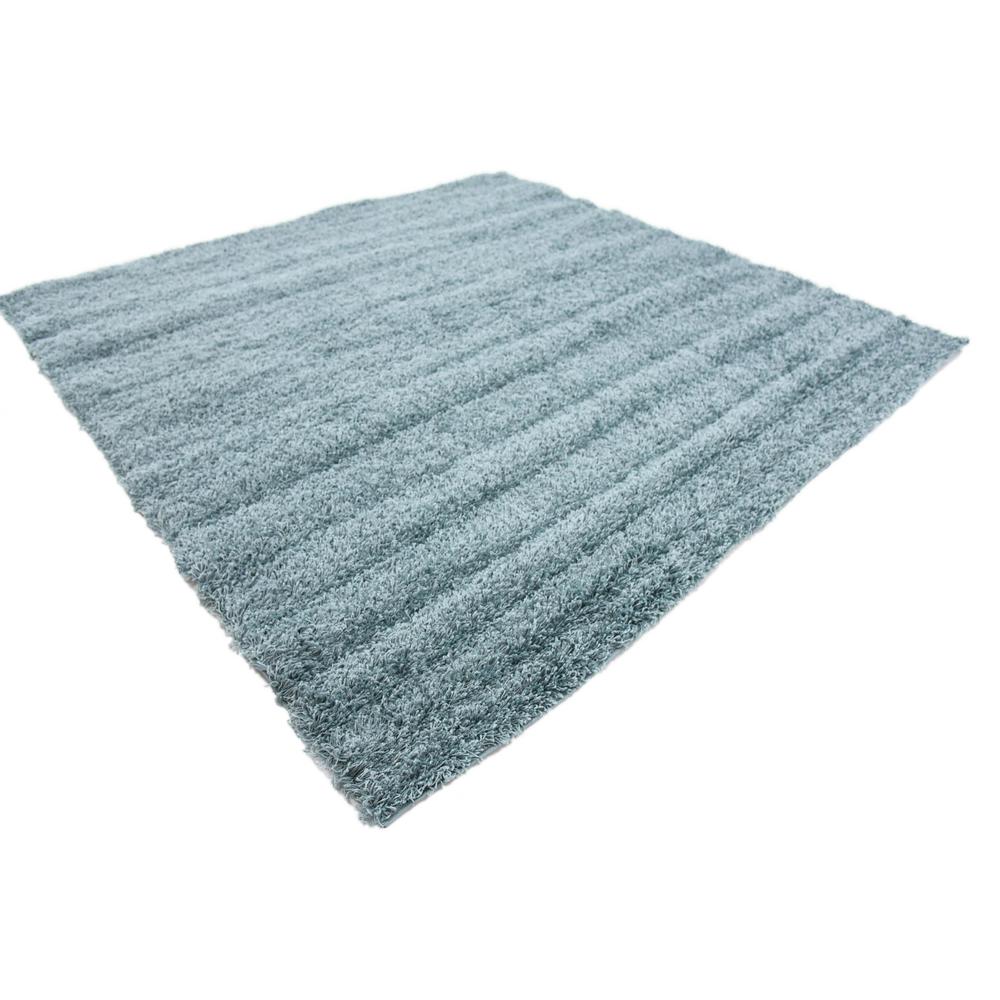 Solid Shag Rug, Slate Blue (8' 2 x 8' 2). Picture 3