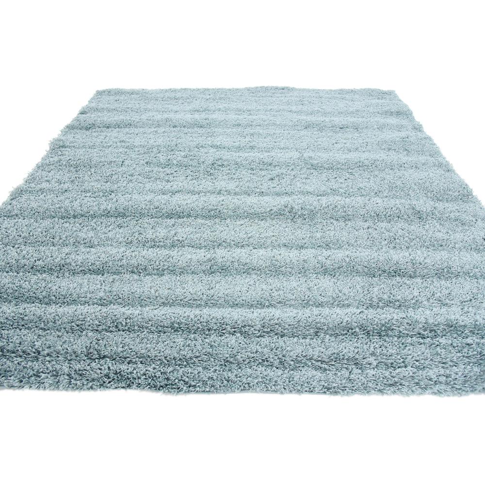 Solid Shag Rug, Slate Blue (8' 2 x 8' 2). Picture 4