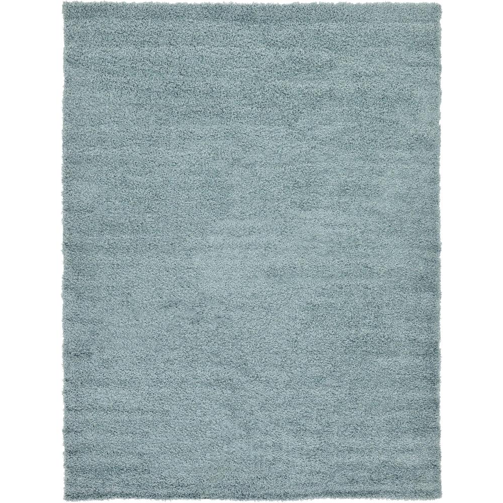 Solid Shag Rug, Slate Blue (7' 0 x 10' 0). Picture 1