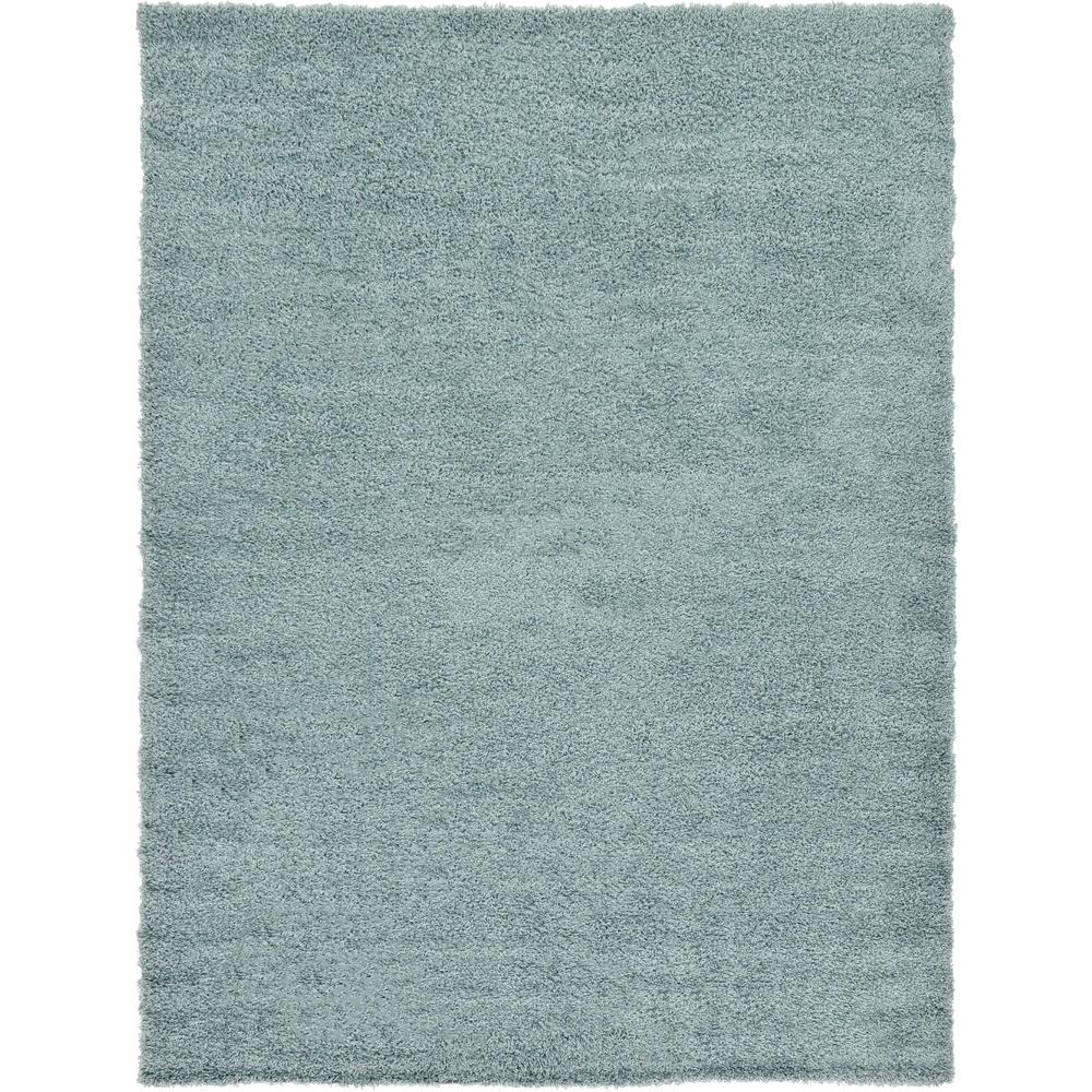 Solid Shag Rug, Slate Blue (8' 0 x 11' 0). Picture 1