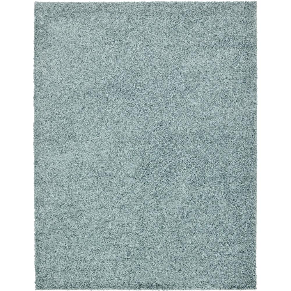 Solid Shag Rug, Slate Blue (9' 0 x 12' 0). Picture 1