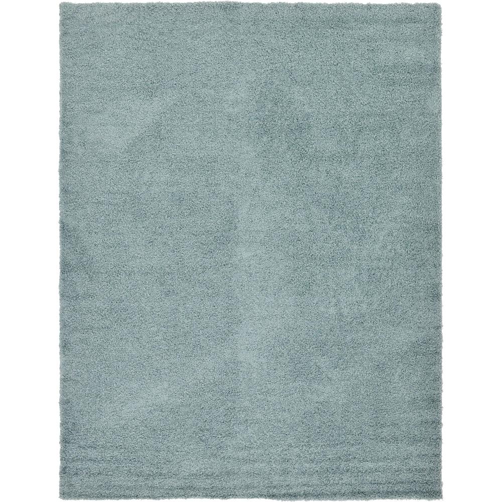 Solid Shag Rug, Slate Blue (10' 0 x 13' 0). Picture 1