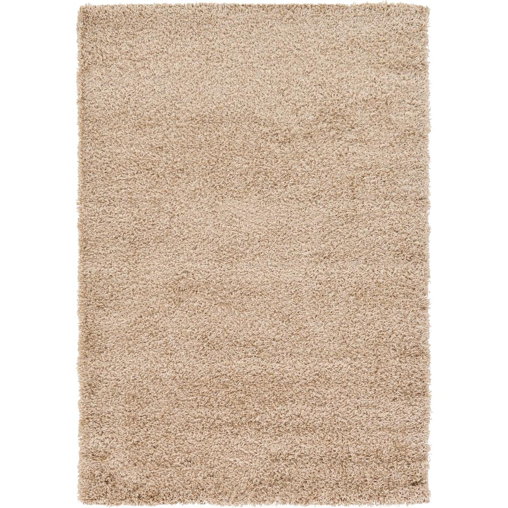 Solid Shag Rug, Taupe (4' 0 x 6' 0). Picture 1
