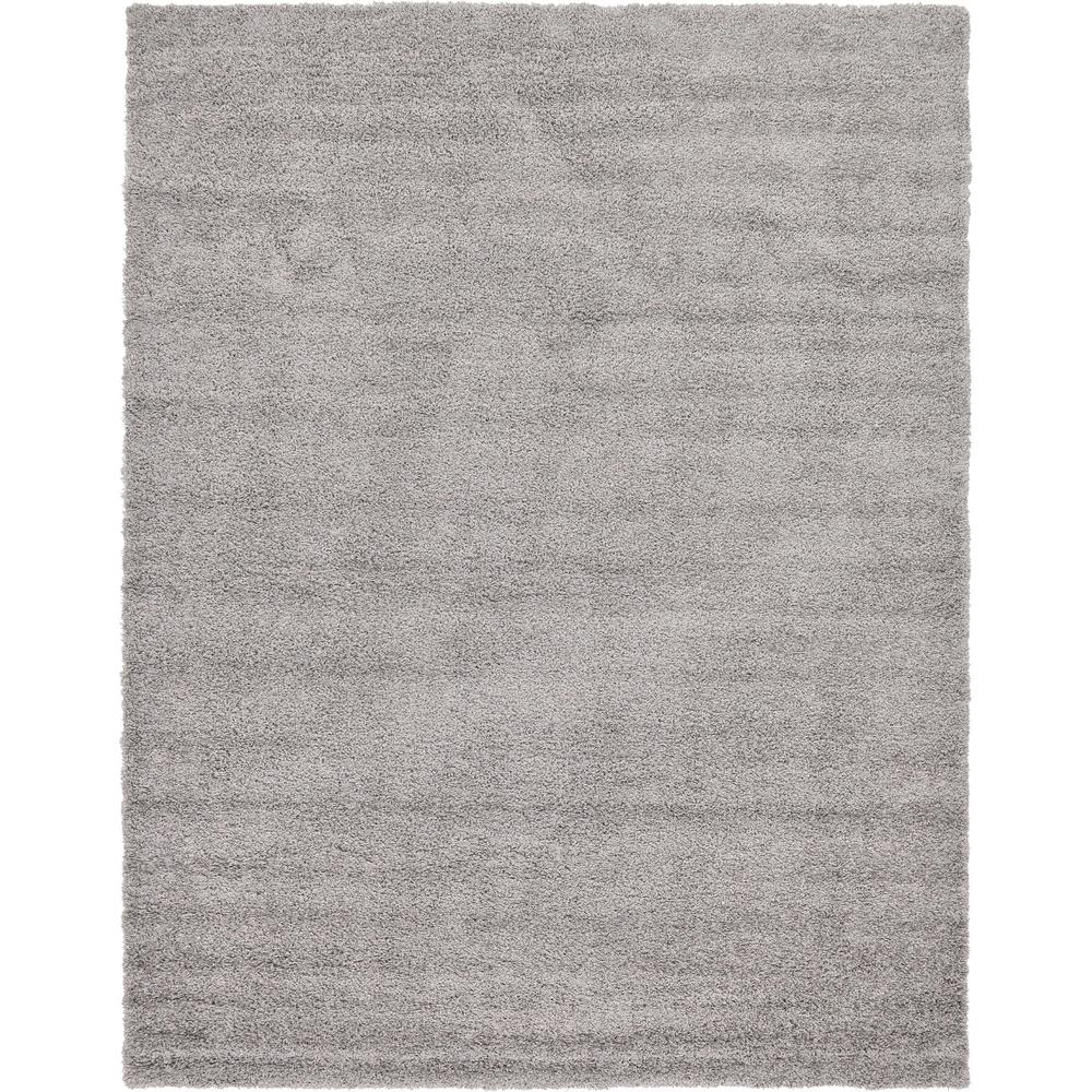 Solid Shag Rug, Cloud Gray (10' 0 x 13' 0). Picture 1