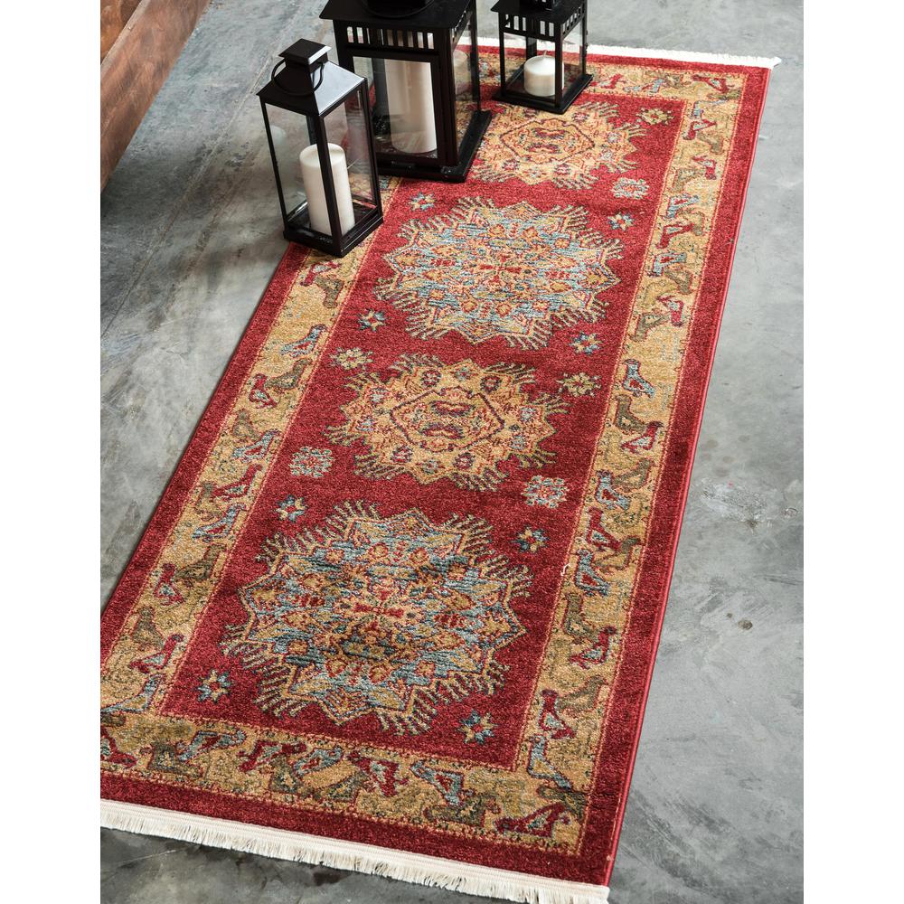 Cyrus Sahand Rug, Red (2' 7 x 10' 0). Picture 2