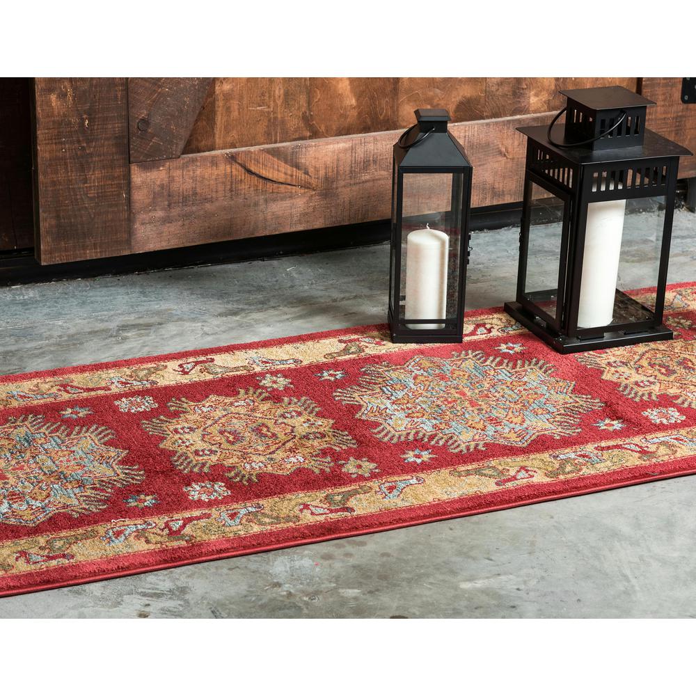 Cyrus Sahand Rug, Red (2' 7 x 10' 0). Picture 4