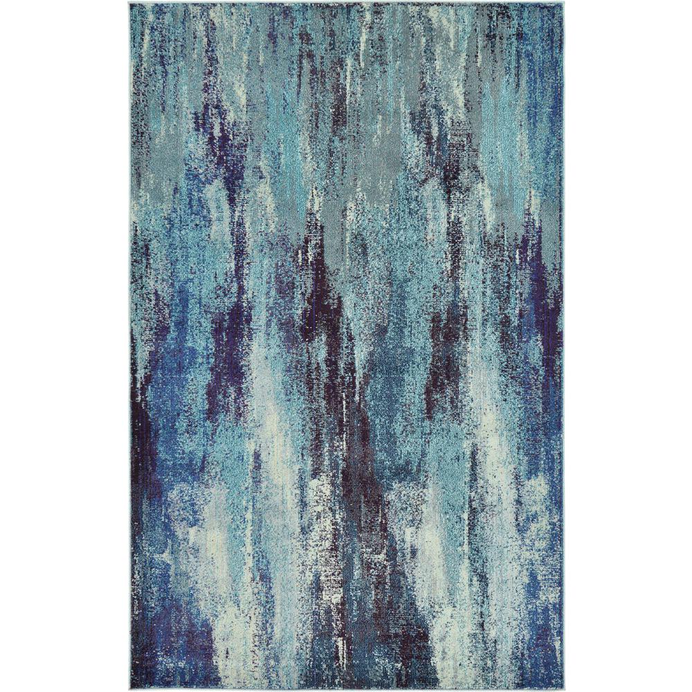 Lilly Jardin Rug, Blue (5' 0 x 8' 0). Picture 1