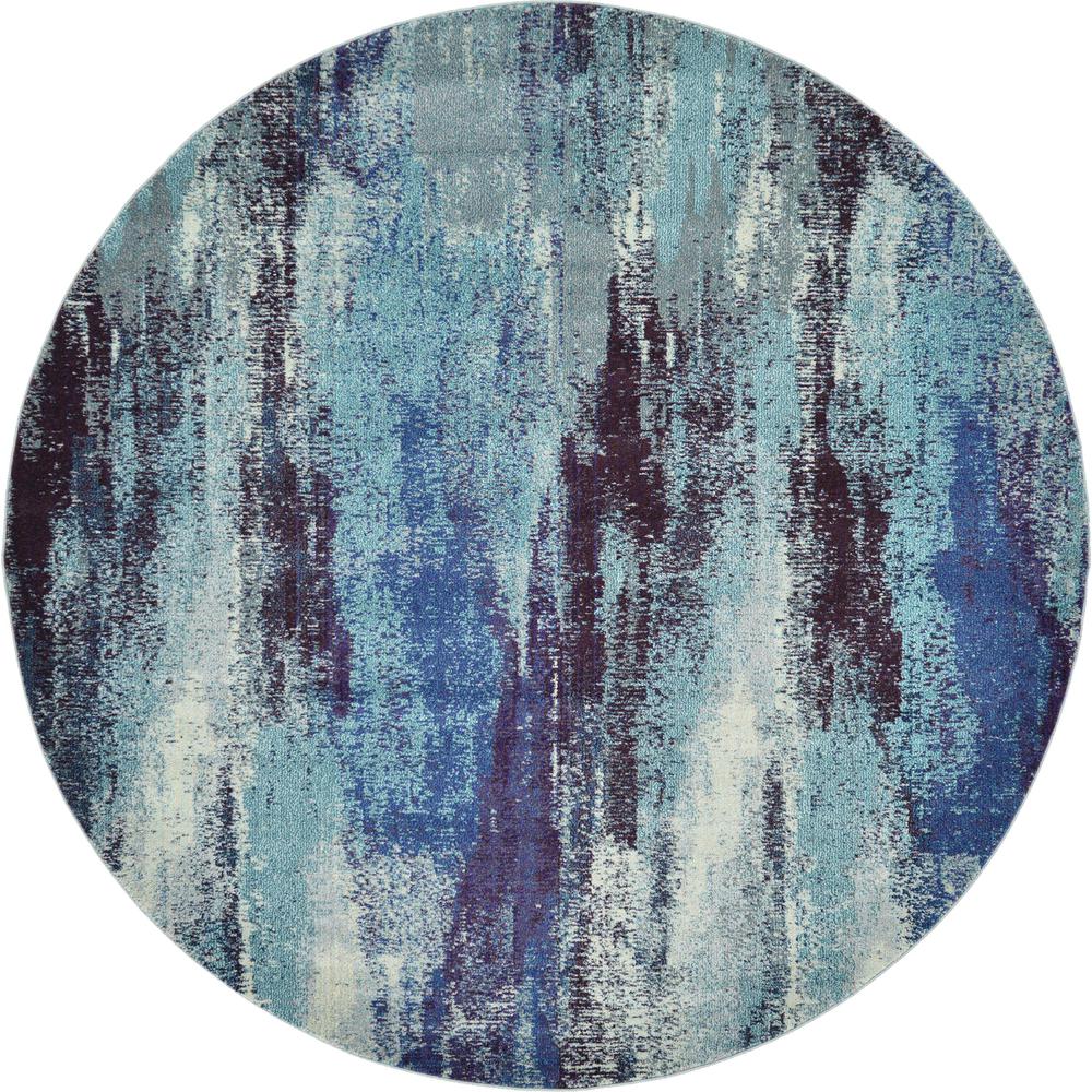 Lilly Jardin Rug, Blue (8' 0 x 8' 0). Picture 1