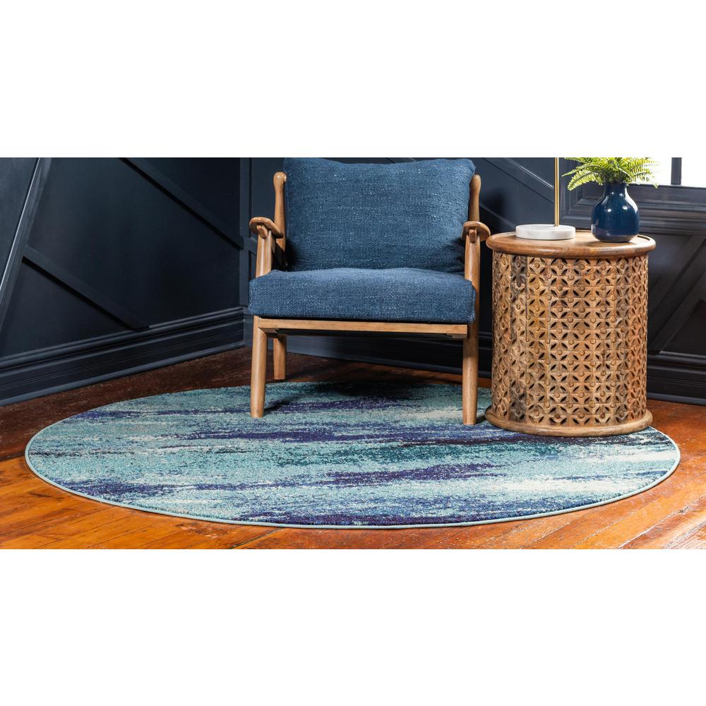 Lilly Jardin Rug, Blue (8' 0 x 8' 0). Picture 3