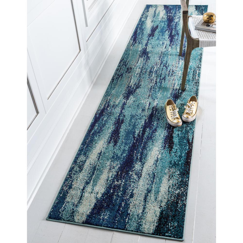 Lilly Jardin Rug, Blue (2' 7 x 10' 0). Picture 2
