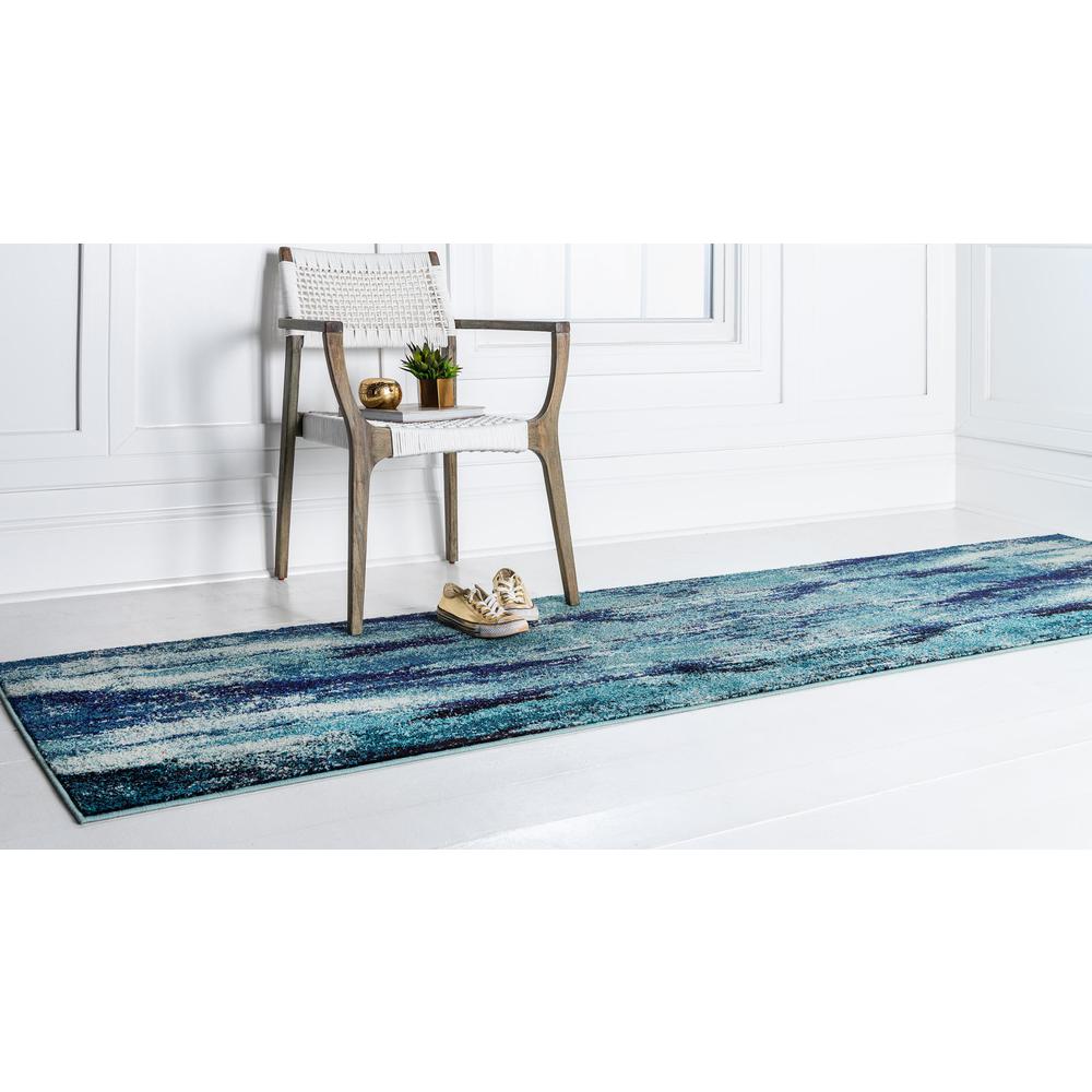 Lilly Jardin Rug, Blue (2' 7 x 10' 0). Picture 3