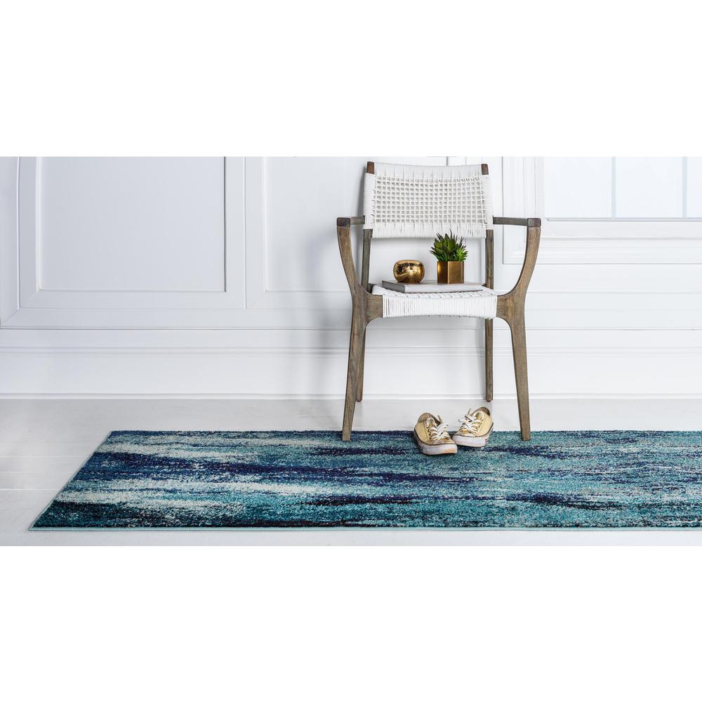 Lilly Jardin Rug, Blue (2' 7 x 10' 0). Picture 4
