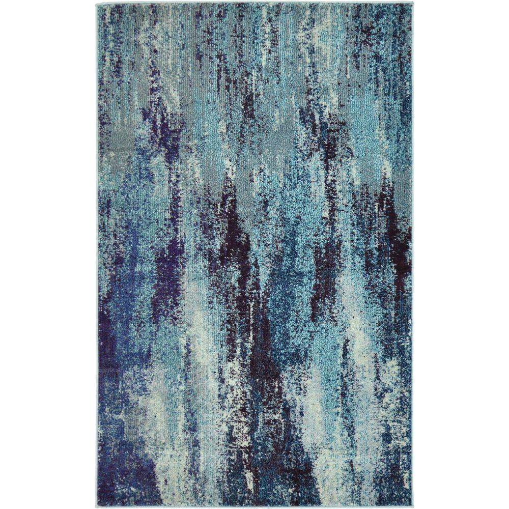Lilly Jardin Rug, Blue (3' 3 x 5' 3). Picture 1