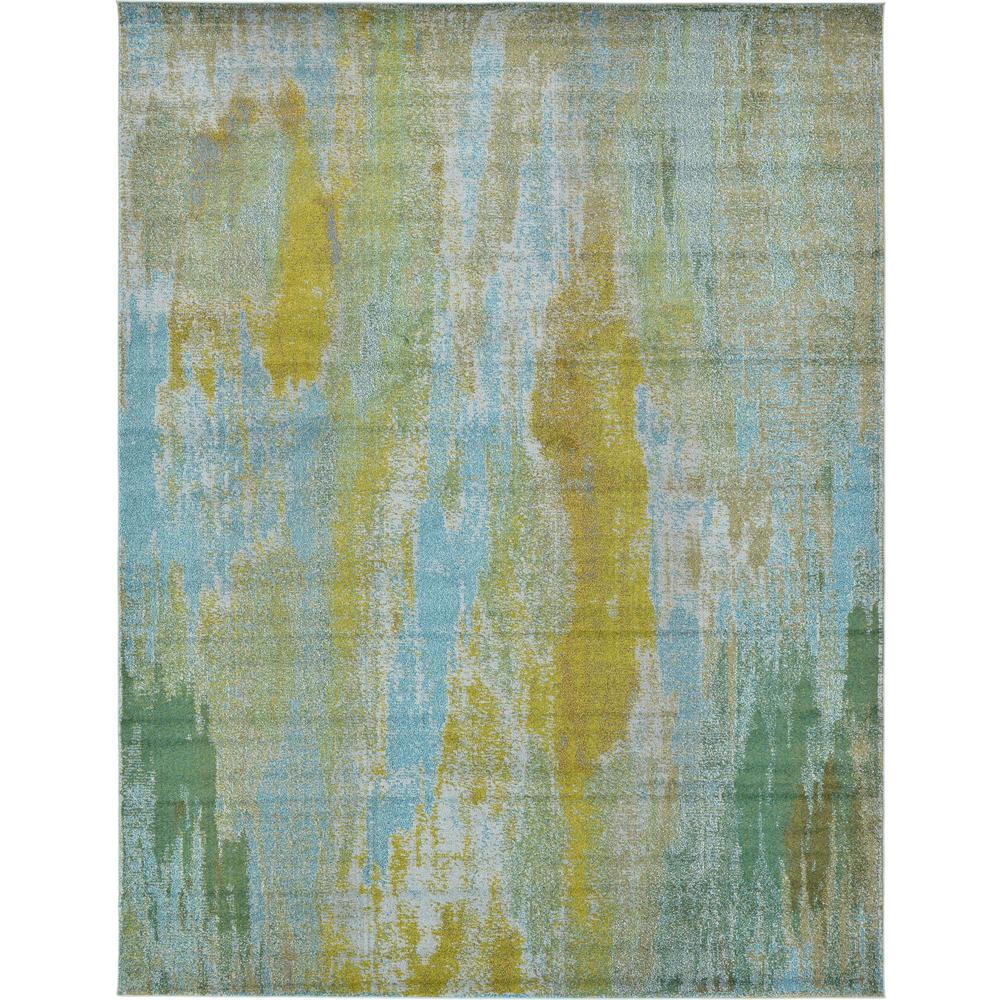 Lilly Jardin Rug, Turquoise (10' 0 x 13' 0). Picture 1