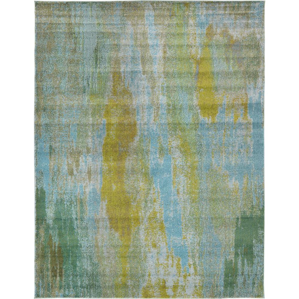 Lilly Jardin Rug, Turquoise (9' 0 x 12' 0). Picture 1