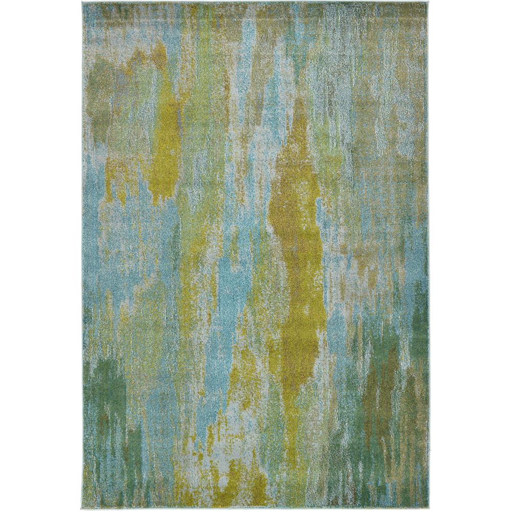 Lilly Jardin Rug, Turquoise (6' 0 x 9' 0). Picture 1