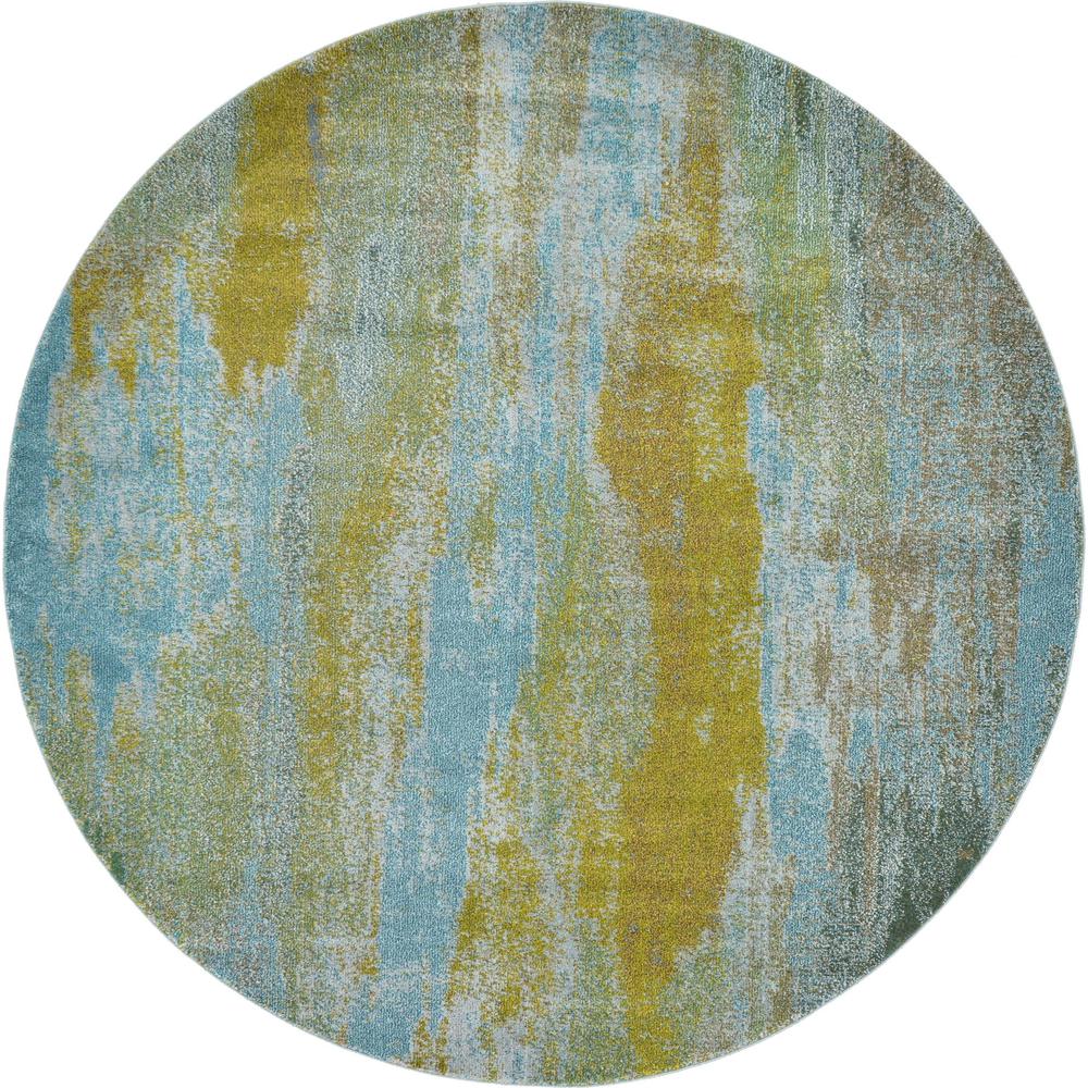Lilly Jardin Rug, Turquoise (8' 0 x 8' 0). Picture 1