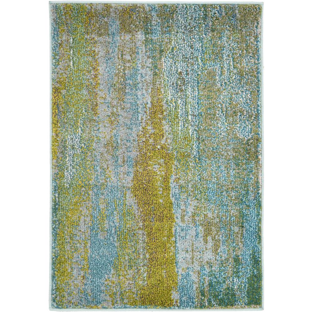 Lilly Jardin Rug, Turquoise (2' 2 x 3' 0). Picture 1