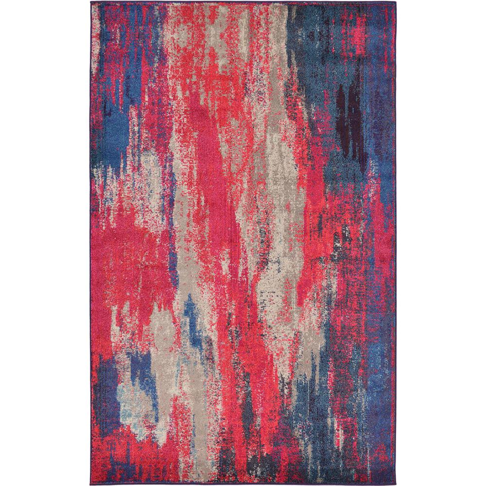 Lilly Jardin Rug, Magenta (5' 0 x 8' 0). Picture 1