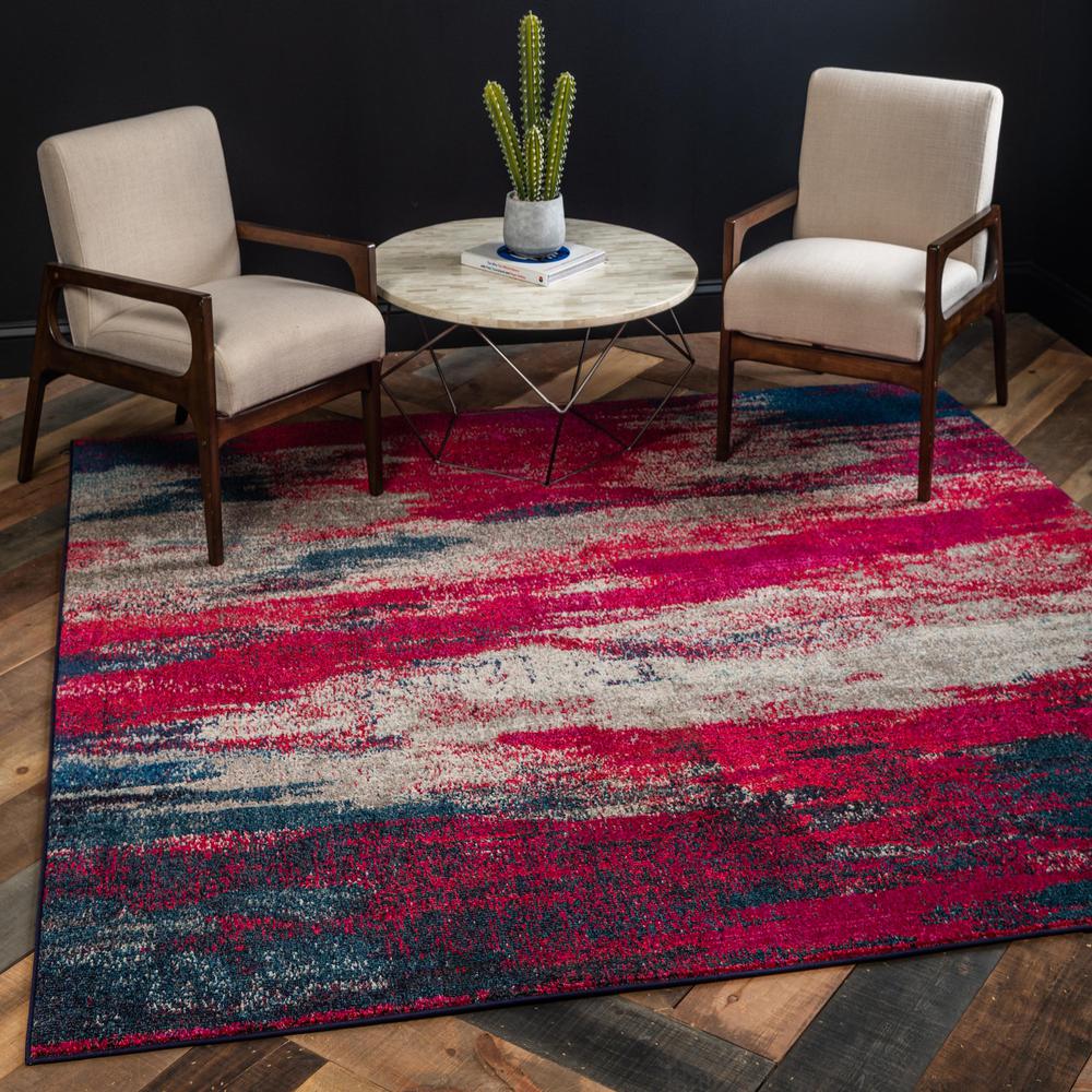 Lilly Jardin Rug, Magenta (8' 0 x 8' 0). Picture 2