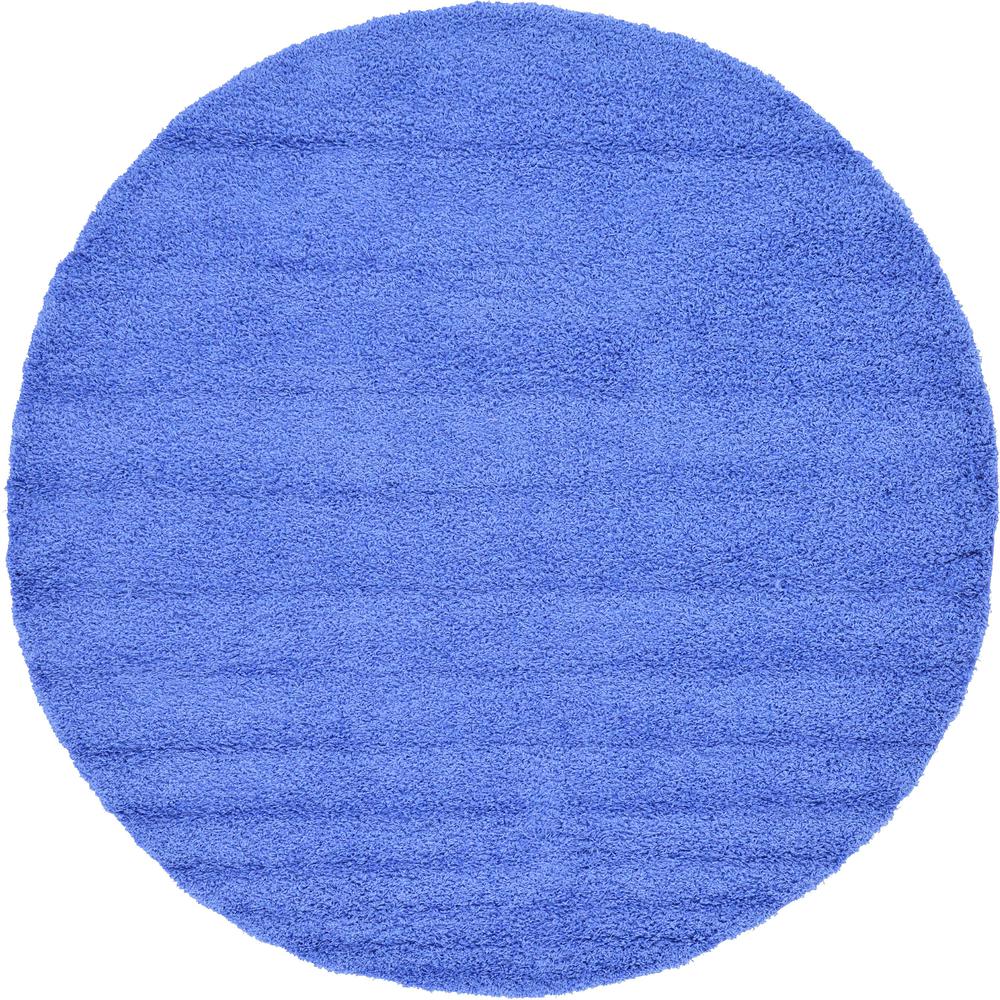 Solid Shag Rug, Periwinkle Blue (8' 2 x 8' 2). Picture 1