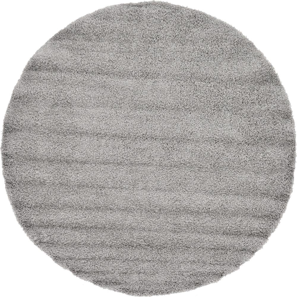 Solid Shag Rug, Cloud Gray (8' 2 x 8' 2). Picture 1