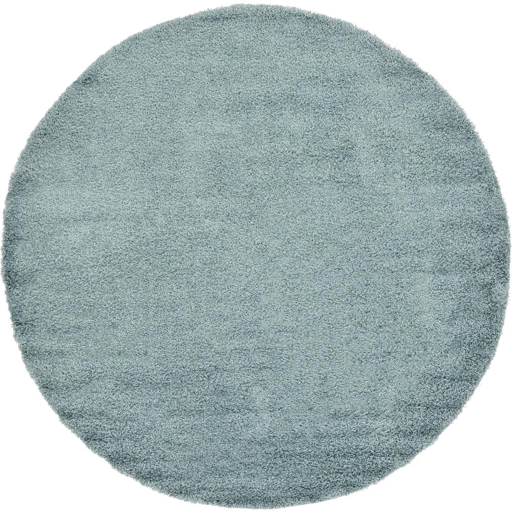 Solid Shag Rug, Slate Blue (8' 2 x 8' 2). Picture 1