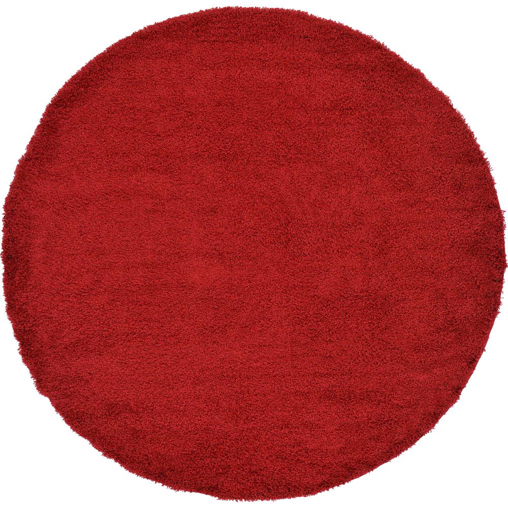 Solid Shag Rug, Cherry Red (8' 2 x 8' 2). Picture 1