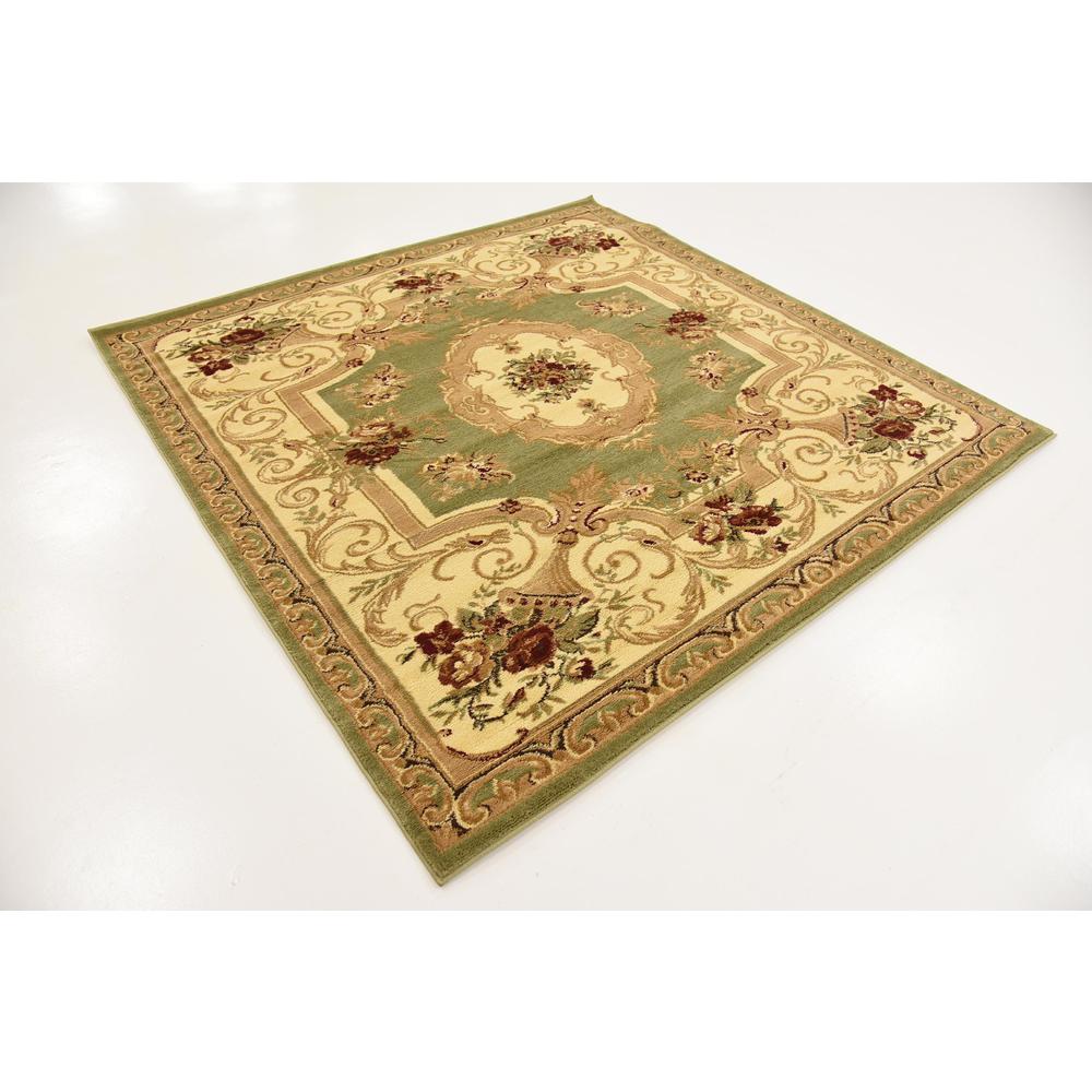 Henry Versailles Rug, Green (6' 0 x 6' 0). Picture 3