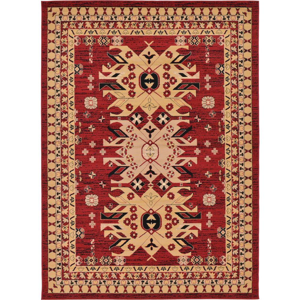 Taftan Oasis Rug, Red (7' 0 x 10' 0). Picture 1