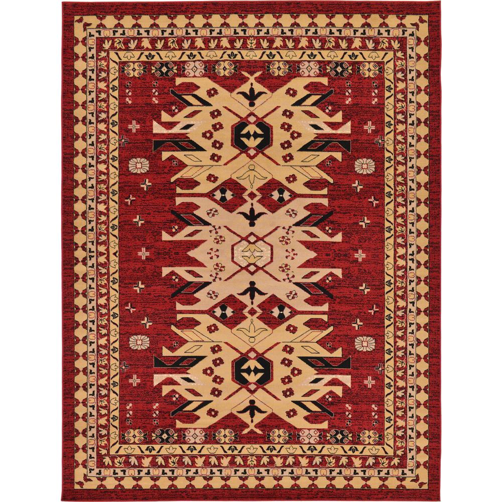 Taftan Oasis Rug, Red (9' 0 x 12' 0). Picture 1