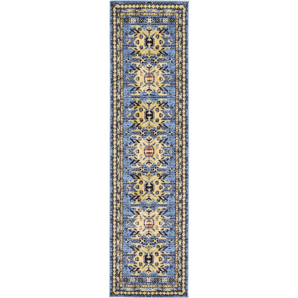 Taftan Oasis Rug, Light Blue (2' 2 x 8' 2). Picture 1