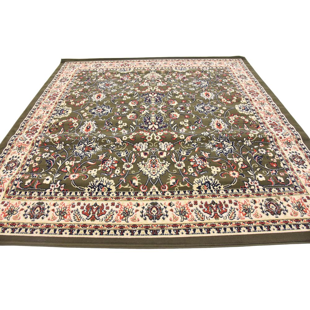 Washington Sialk Hill Rug, Olive (8' 0 x 8' 0). Picture 4