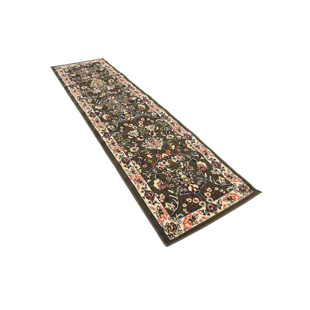 Washington Sialk Hill Rug, Olive (2' 2 x 8' 2). Picture 3
