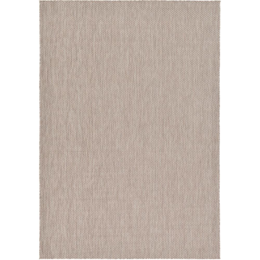Outdoor Solid Rug, Beige (7' 0 x 10' 0). The main picture.