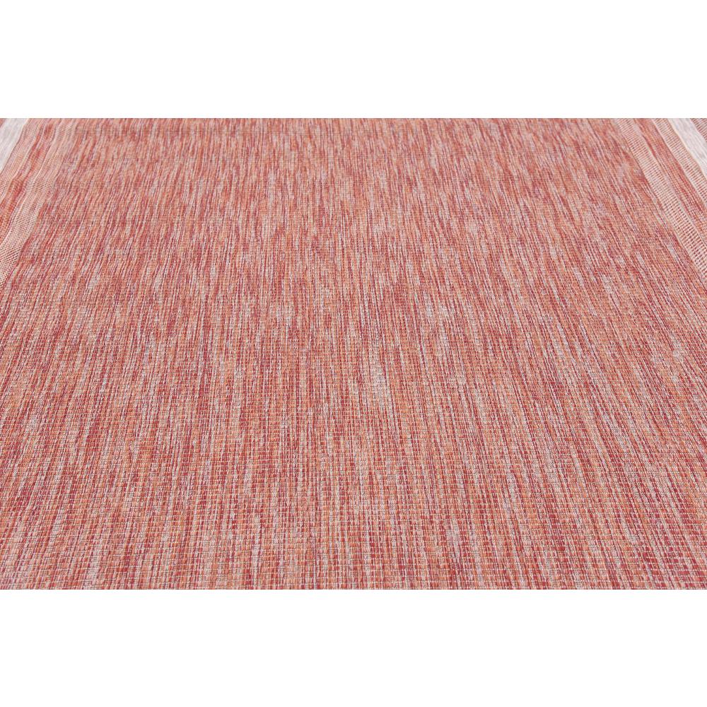 Outdoor Soft Border Rug, Rust Red (7' 0 x 10' 0). Picture 5