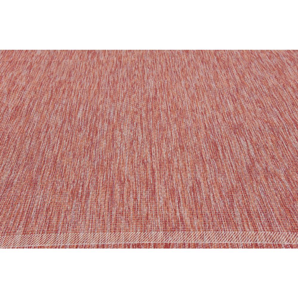 Outdoor Soft Border Rug, Rust Red (9' 0 x 12' 0). Picture 5