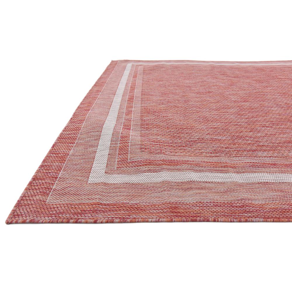 Outdoor Soft Border Rug, Rust Red (9' 0 x 12' 0). Picture 6