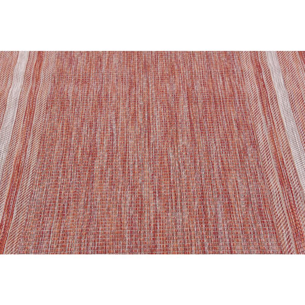 Outdoor Soft Border Rug, Rust Red (4' 0 x 6' 0). Picture 4